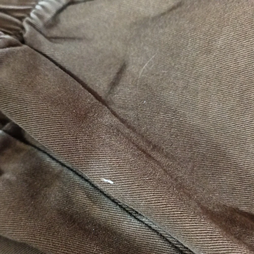 Mens Pants Brown green shade sz 30 Sm med stretch waist cuff Athletic lounge b62